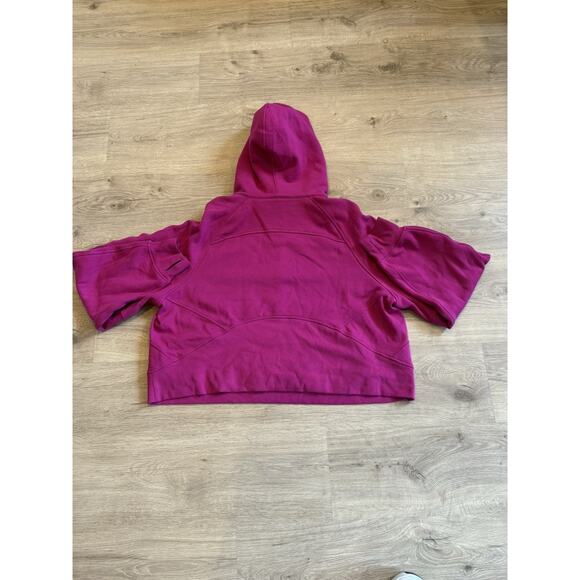Lululemon Scuba Oversized Half Zip Hoodie Ripened Raspberry/Gold Size XL/XXL - Picture 7 of 7